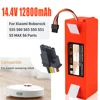 100% Original 14.4V 12800mAh Robotic Vacuum Cleaner Replacement Battery For Xiaomi Roborock S55 S60 S65 S50 S51 S5 MAX S6 Parts 2