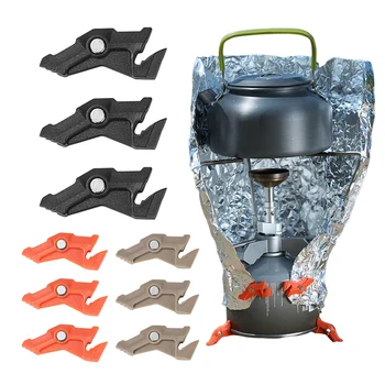 Magnetic Tripod Gas Tank Bracket Multifunctional Camping Stove Stand Canister Stabilizer for Backpacking Cooking