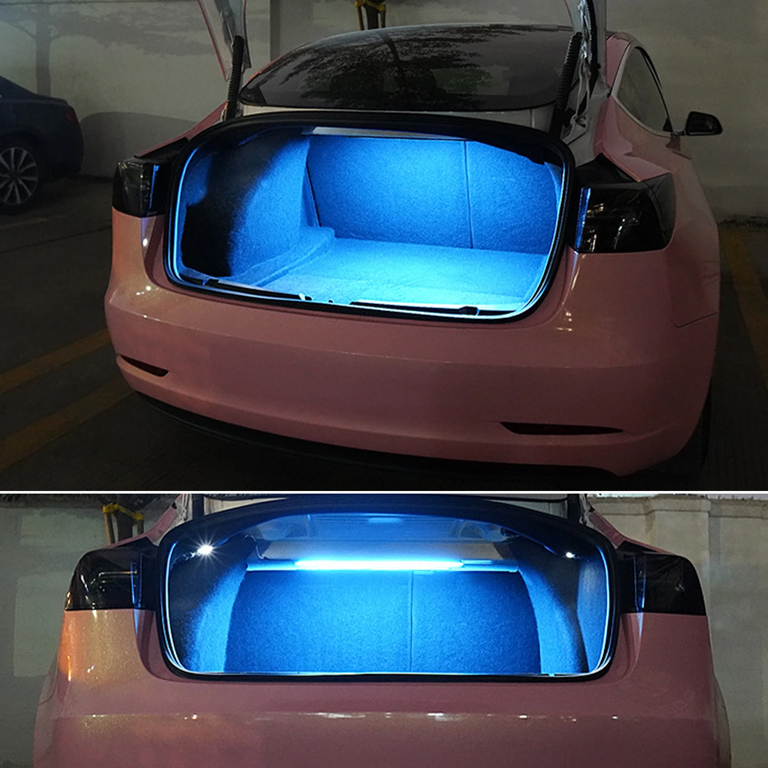 New LED Trunk Light for Tesla Model 3 Brightening Lighting Atmosphere Light Interior Modification Decorative Lights Accessories