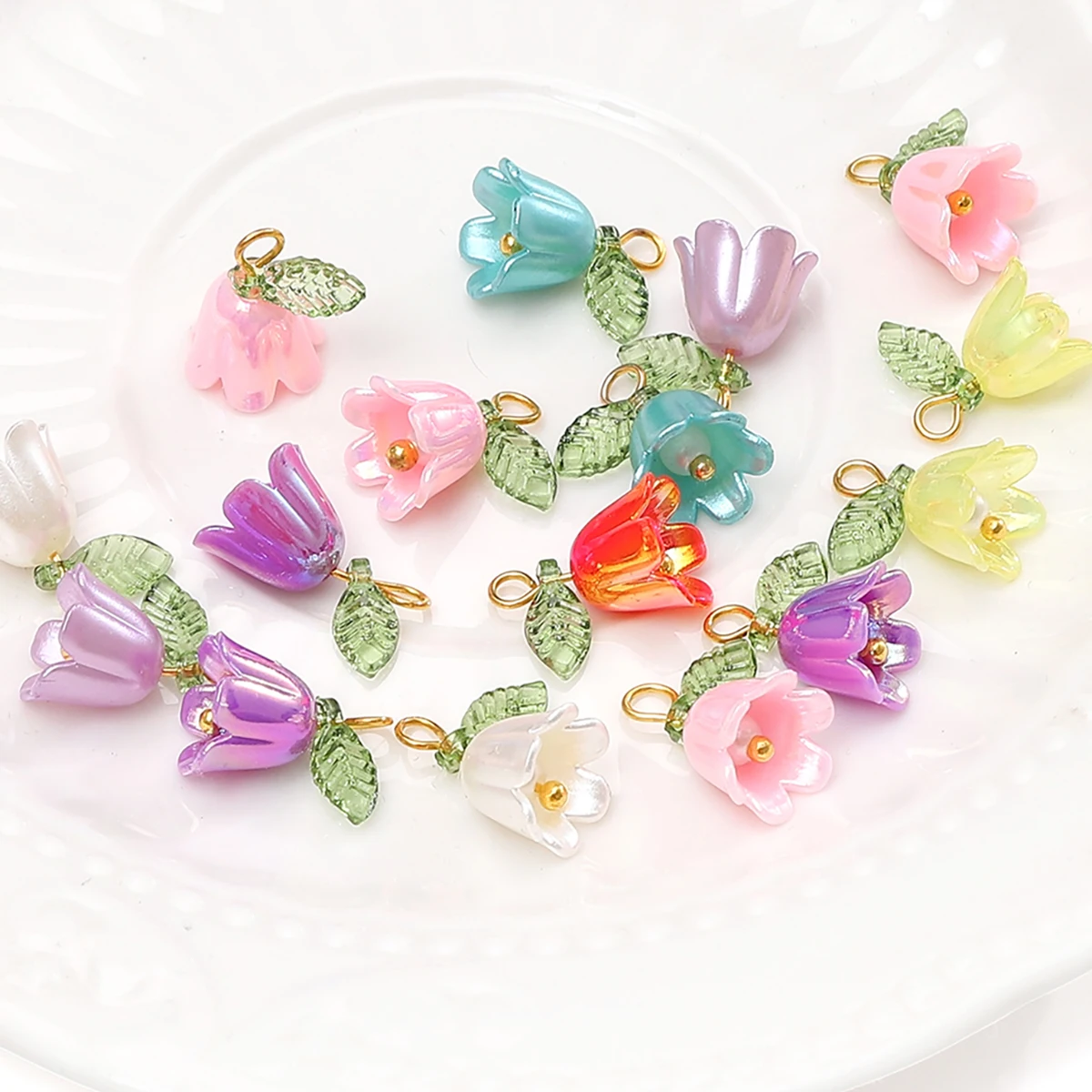 Handcrafted DIY Flower Bud Beads