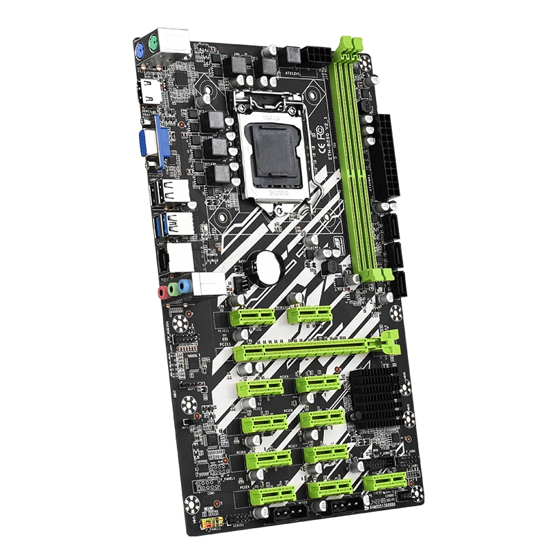 채굴 기계 마더보드, 채굴기용, 12GPU 12PCI-E 16X 채굴 보드, B250 LGA 1151 DDR4 PC RAMSATA3.0 지지대 VGA HDMI, 신제품