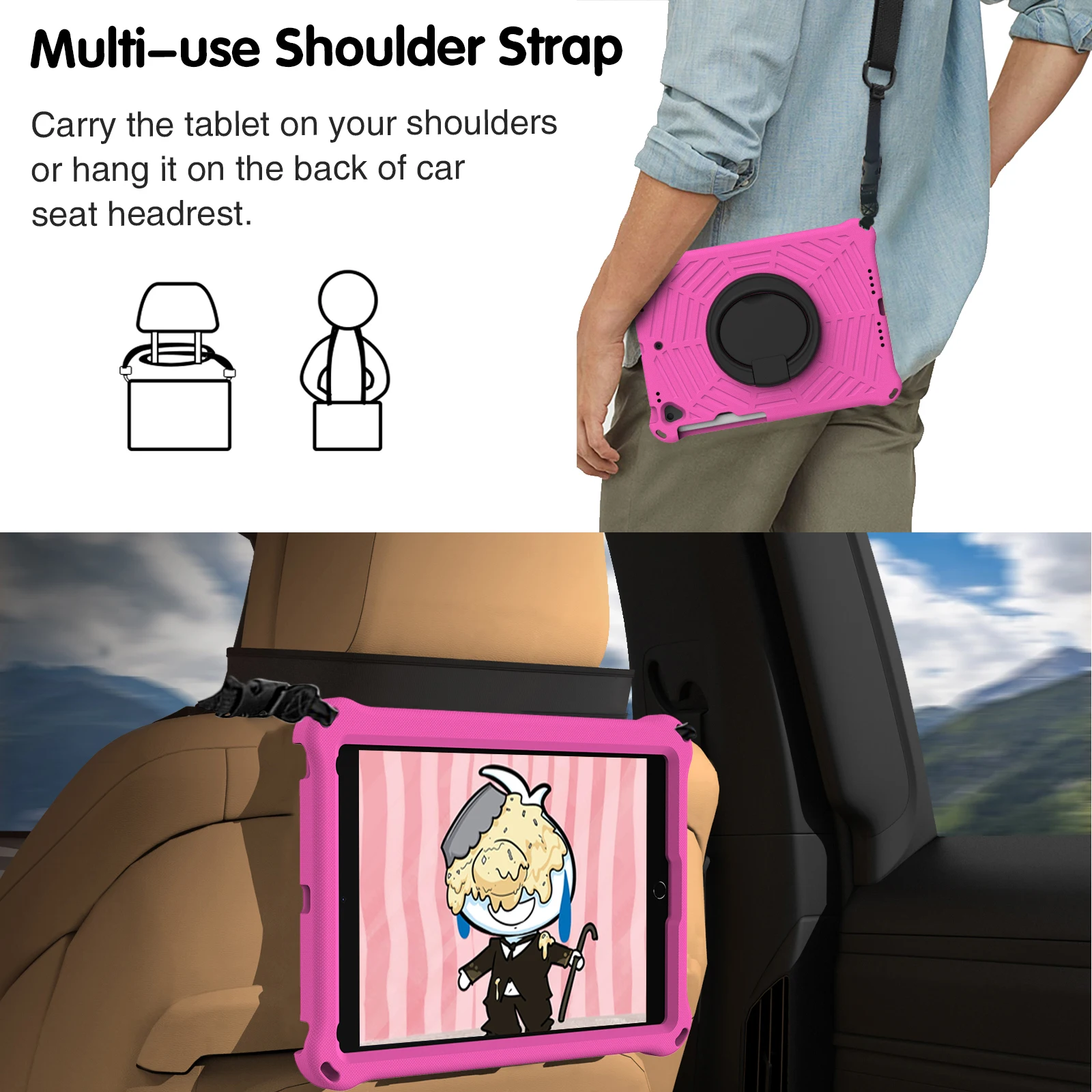 Custodia Flip Con Stand Per IPad 9.7 / 10.2 / 10.5 / 7.9 – Pelle PU – Compatibile Con Molte Generazioni