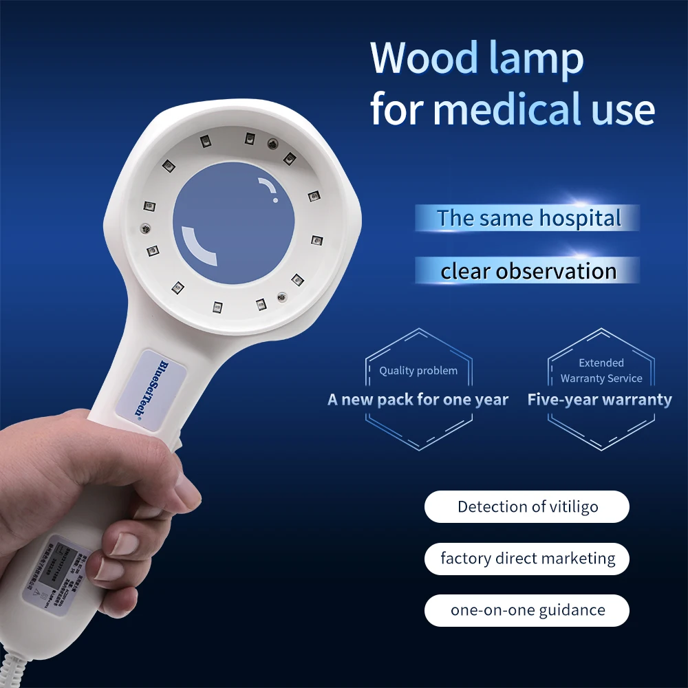 New Portable Wood Lamp Skin Magnifier Testing Uv Lamp Light Skin Scanner Analyzer Health Detection Skin Magnify tefal весы напольные origin light wood pp1600v0