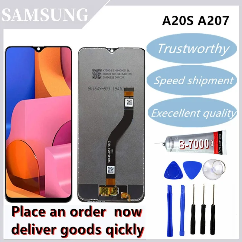 Per Samsung Galaxy A20S A207 A207F A2070 Display Lcd Touch Screen Digitizer Assembly Per Samsung A20S