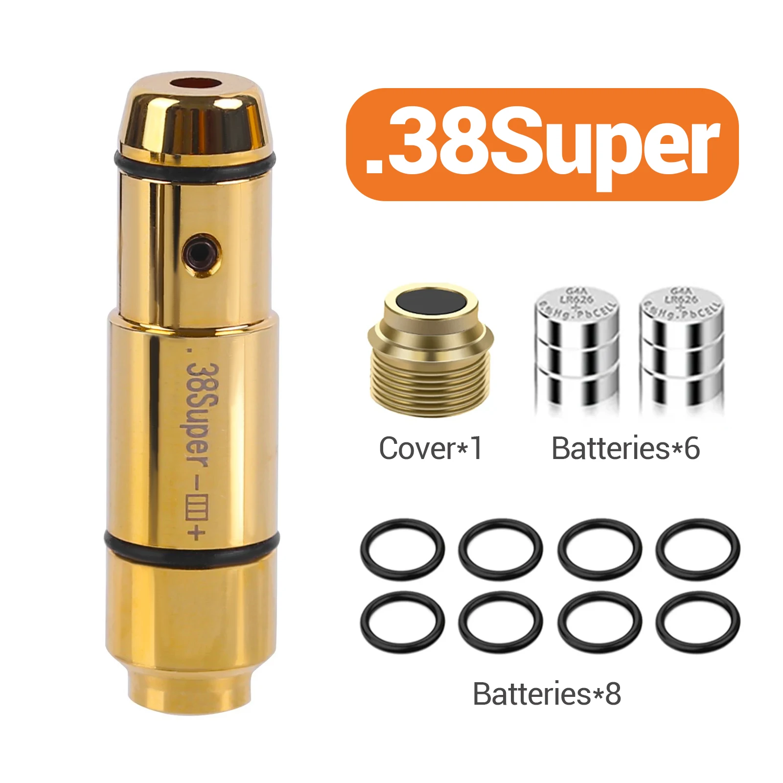 

.38Super Laser Training Bullet Laser Cartridge Dry Fire Laser Training Tactical Red Dot Laser Bore Sight Shooting Airsoft Access