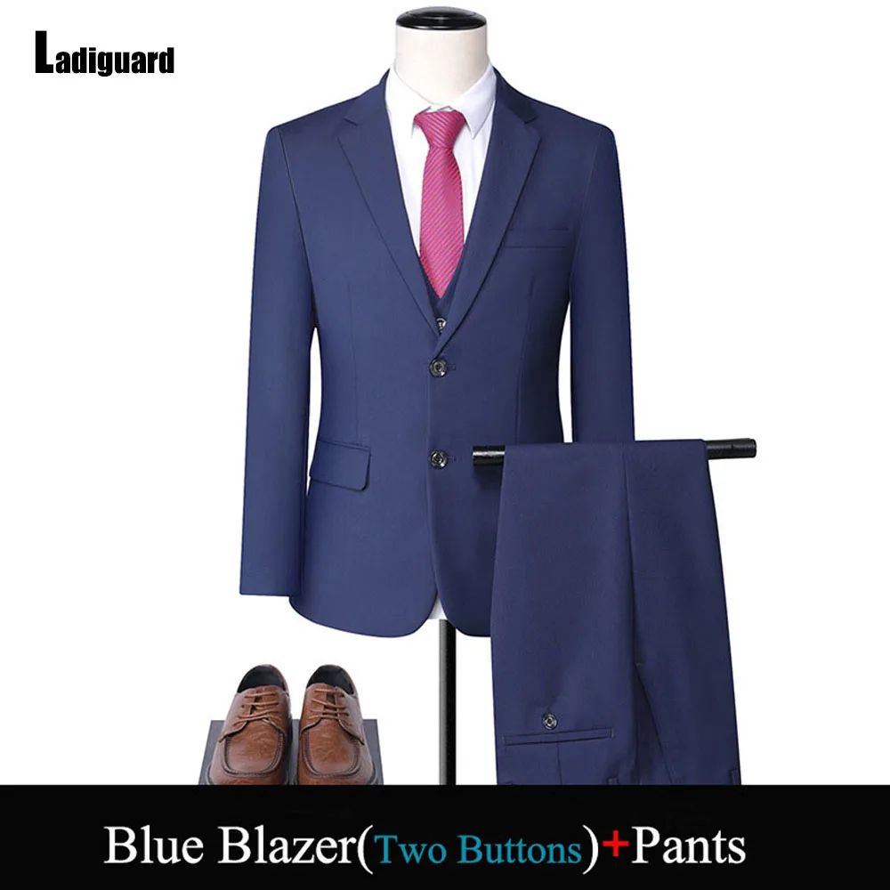 

High Quality Suits Blazer Trouser Set Gentleman Business Elegant Formal Party Wedding Suits Plus Size 10xl Mens Two Piece Sets