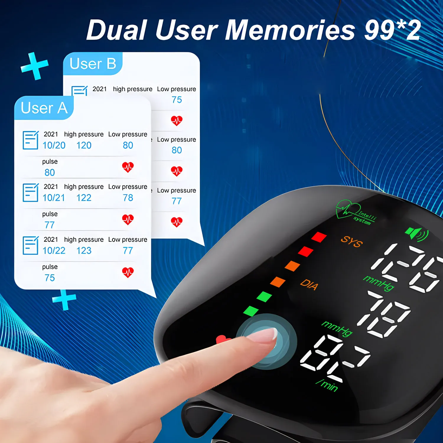 Rechargeable Wrist Blood Pressure Monitor Medical Baumanometro Digitlal Tensiometro Health Tonometer Sphygmomanometer blood pressure monitor blood pressure meter