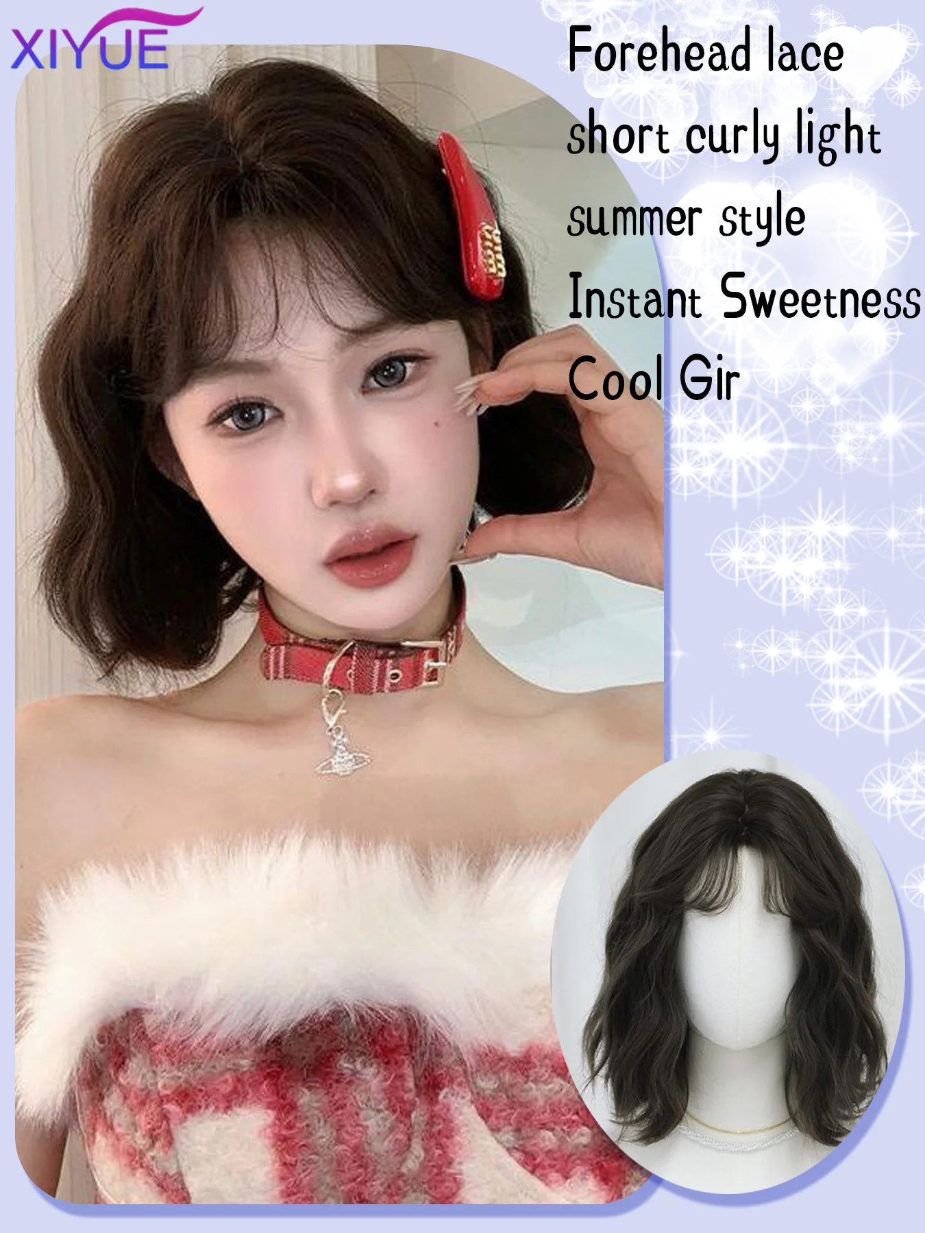 XY Synthetic Wavy Bob Wigs with Bangs Short Blonde Ombre Synthetic Wig With Dark Roots Natural Hair for Daily