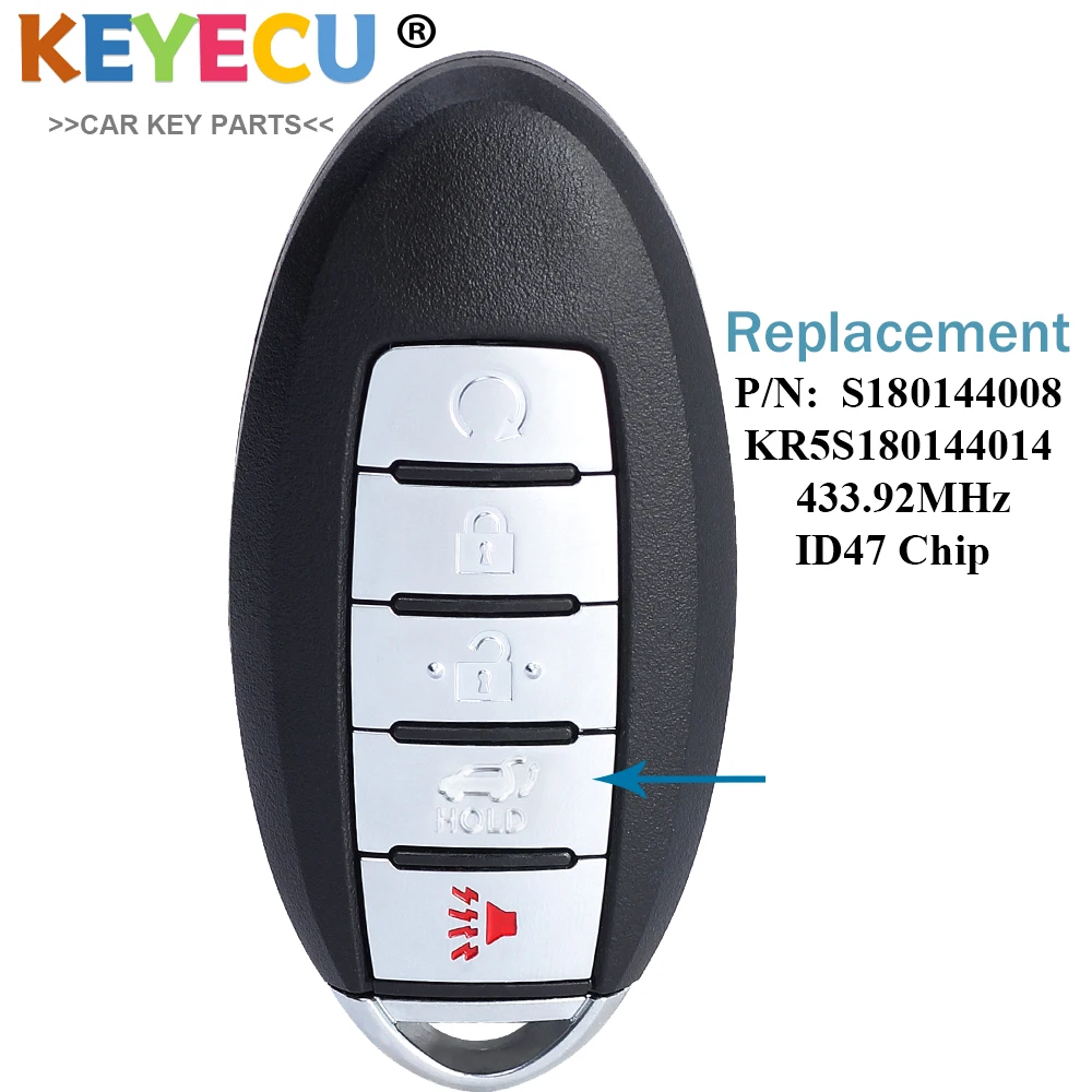 Keyecu Smart Remote Car Key For Nissan Murano 2013 2014 Pathfinder 2013