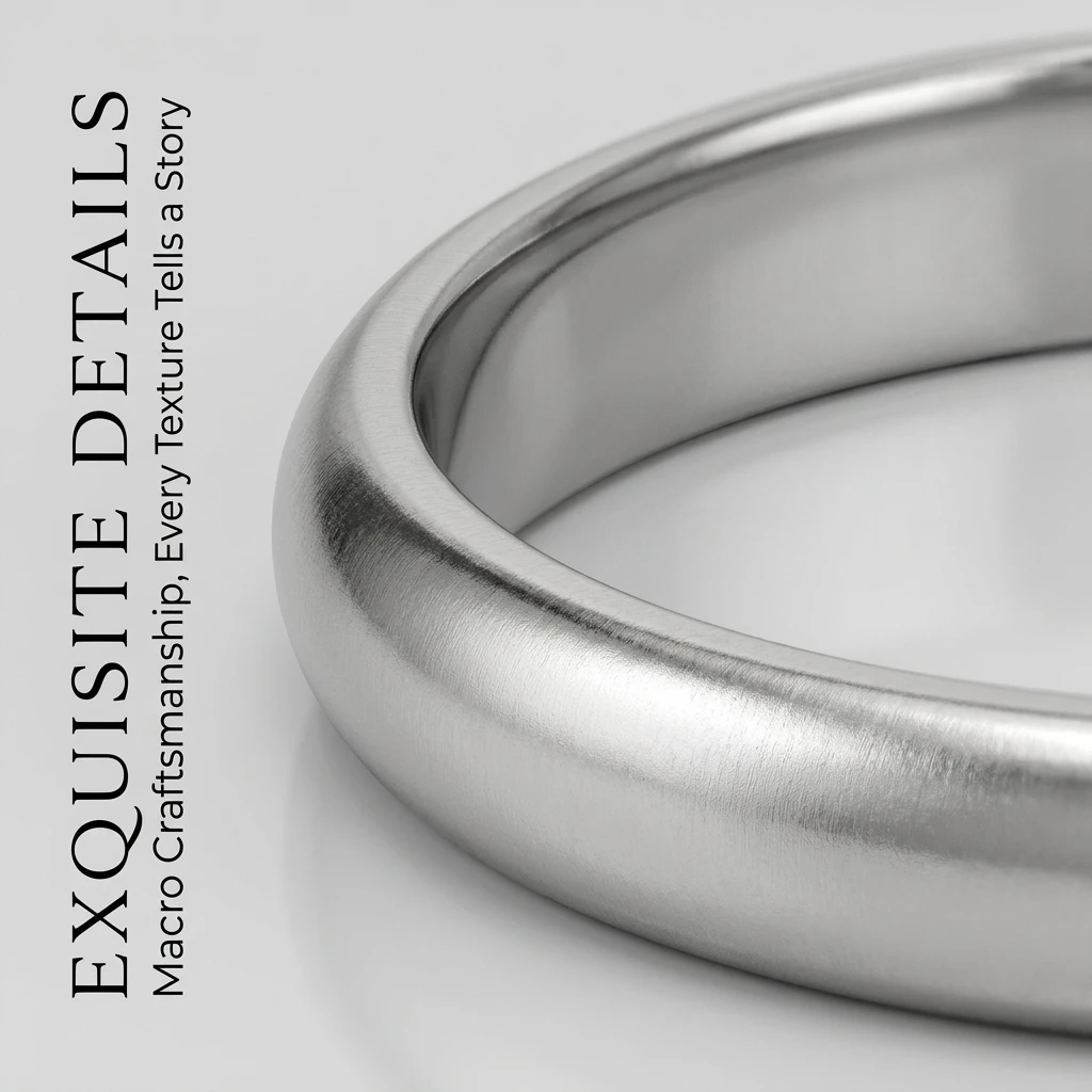 Silver Stainless Steel Round Bangle Bracelet for Women - Stylish Fashion Jewelry Gift