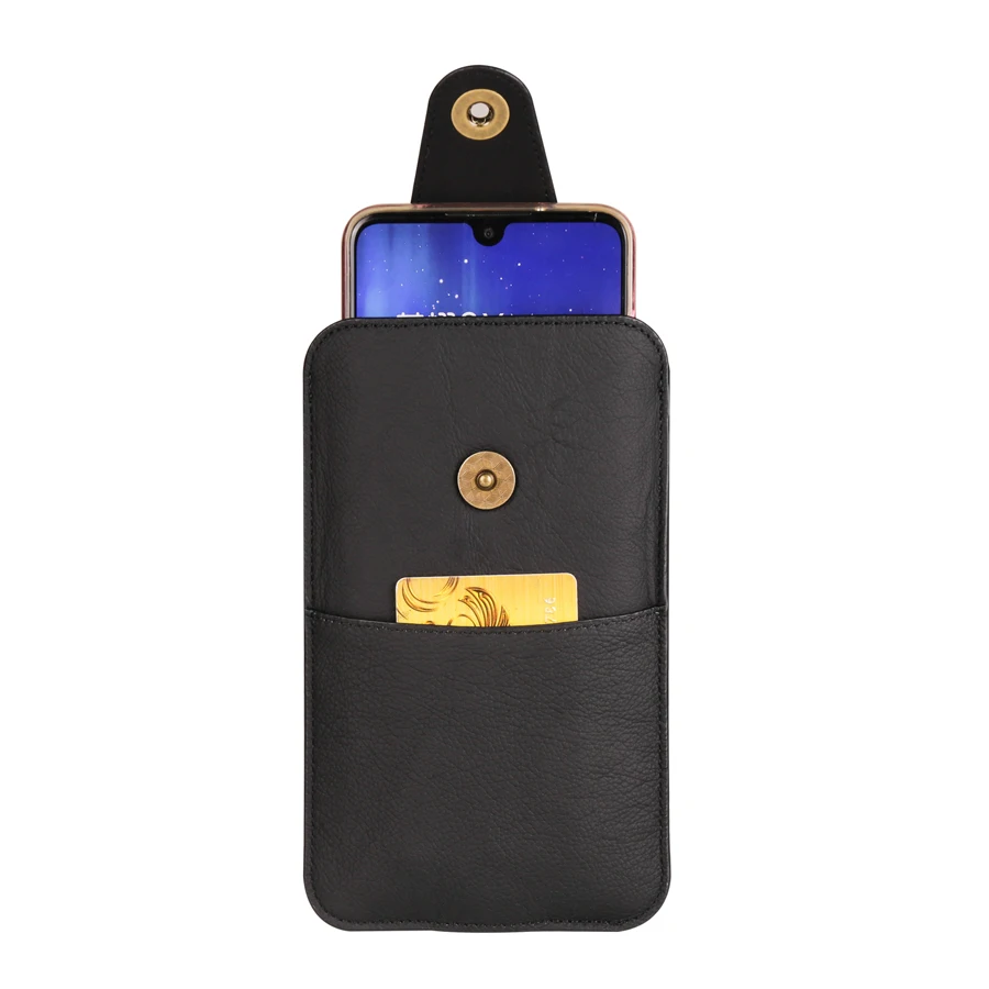 Premium Genuine Leather Belt Clip Pouch Holster