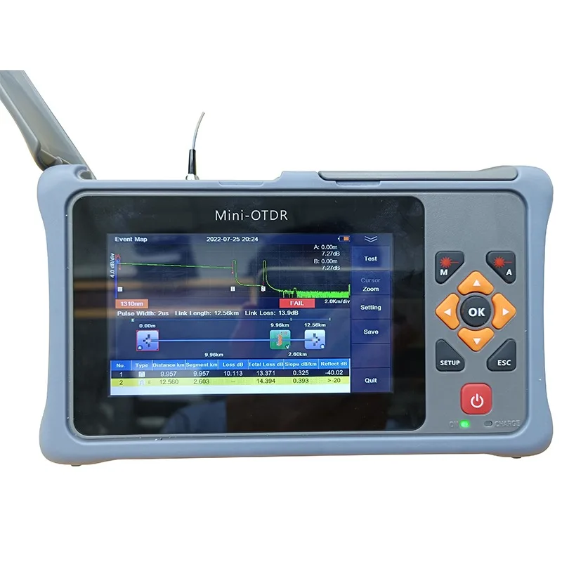 

26/24dB Smart Mini Otdr Fiber Optic 1310/1550nm Sm Iolm Tester Touch Screen