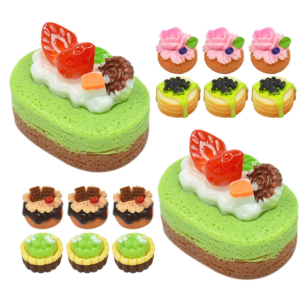 

Simulated Fruit Cake Props Dessert Shop Decorative Model Delicate Models Fake Artificial Photo