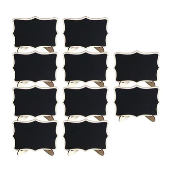 Lavagna in legno Bacheca universale 10 pezzi/set Mini lavagna portatile Decorazioni per feste di matrimonio Parti decorative