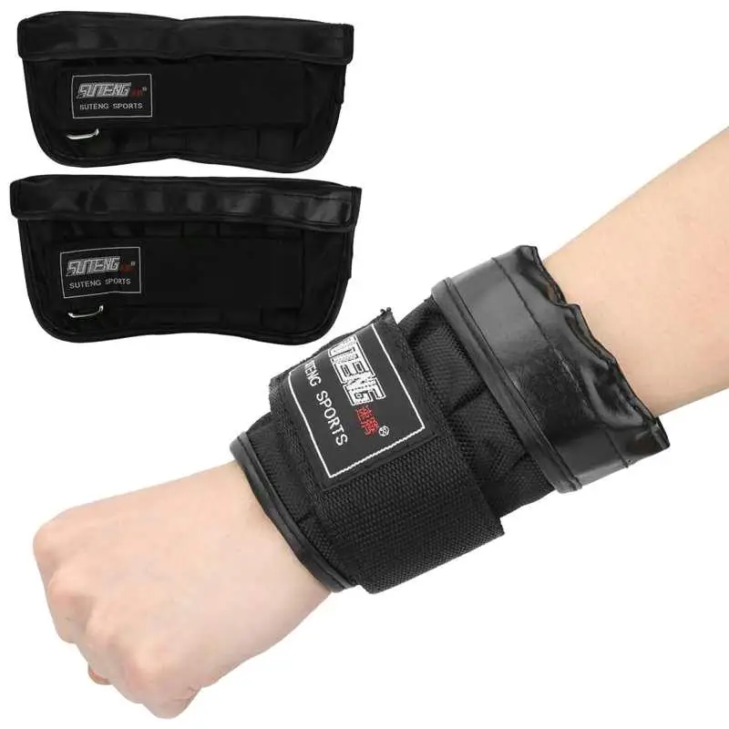 Adjustable Ankle & Wrist Weights 2pcs 1-6kg Sandbags for Fitness Running & Exercise
