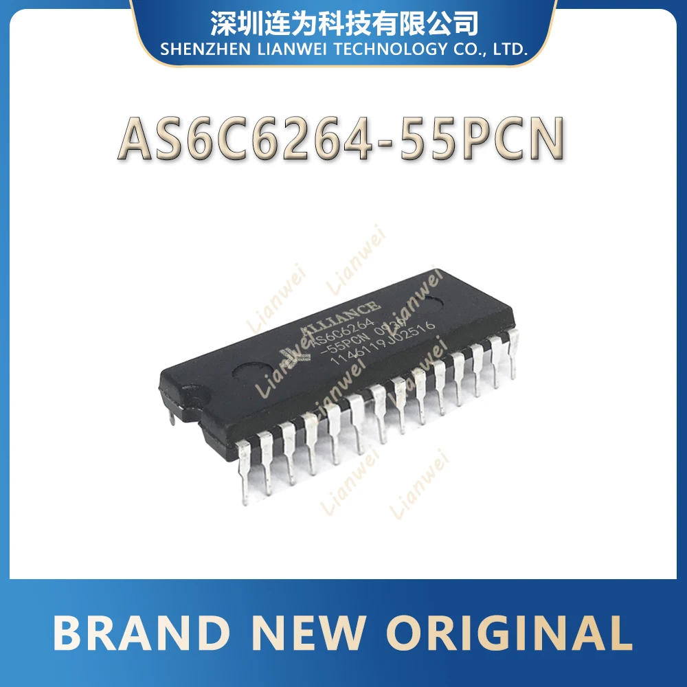 

AS6C6264-55PCN AS6C6264 AS6C IC Chip DIP-28