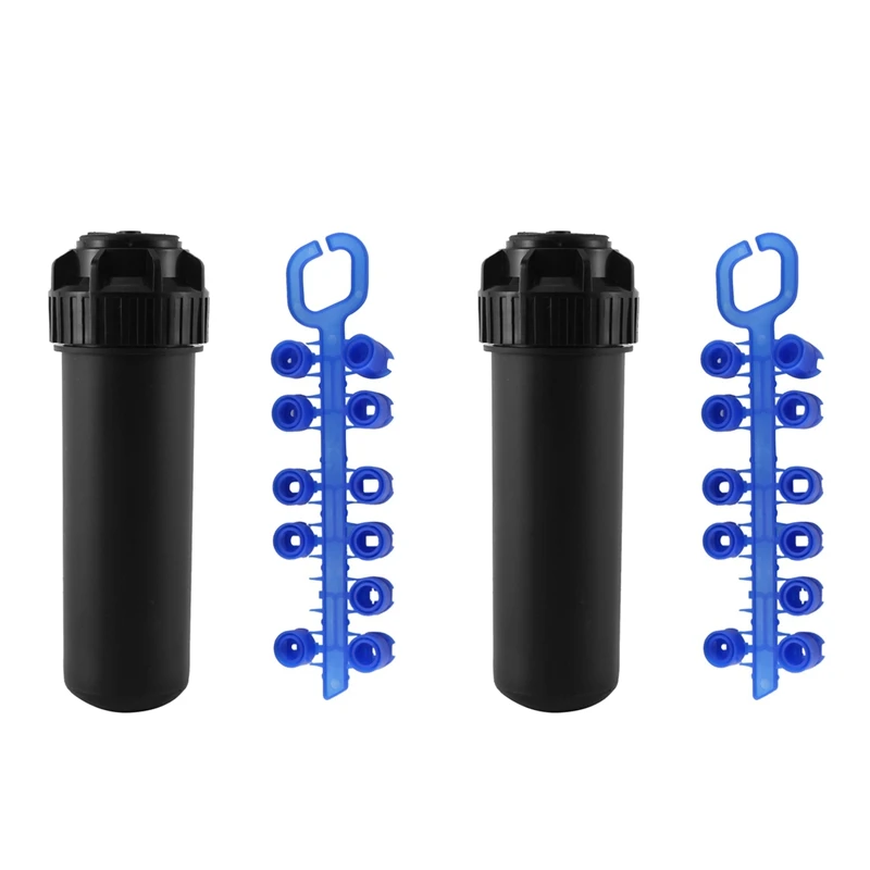 

AT35 2Pcs 3/4 Inch Female Thread -Up Sprinkler Gear Drive Lawn Sprinkler Head Part-Circle Pattern 40°-360°Adjustable