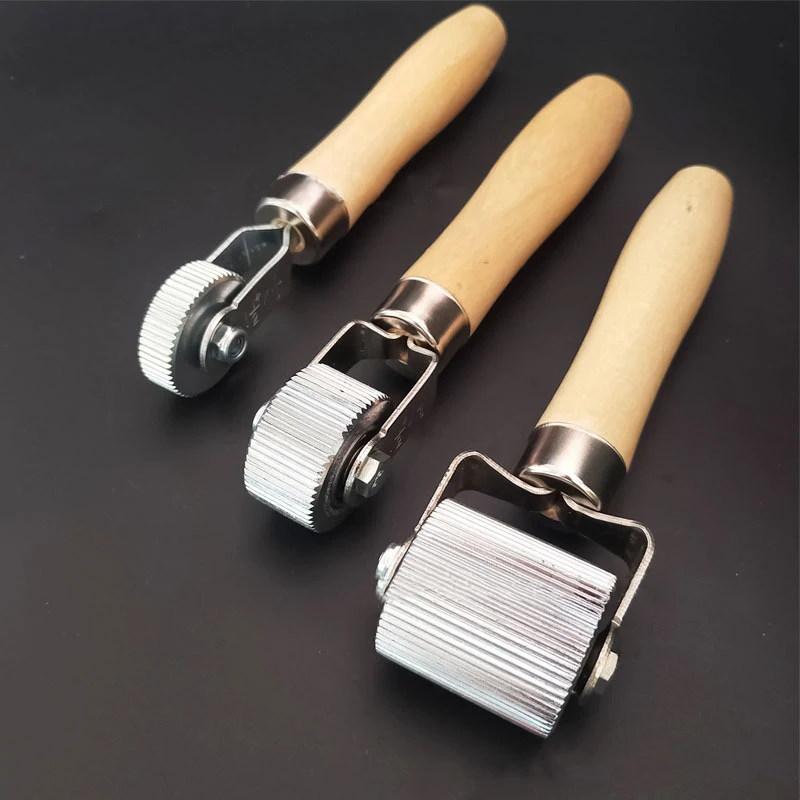 Car Tire Repair Kit Roller Auto Patch Roller Motorcycle Wheel Repair with Wooden Handle Tire Repairing Tool for Cars Accessories