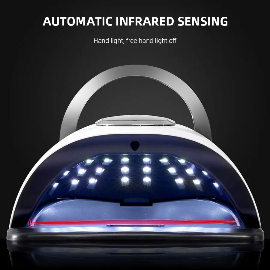 280W LED UV Nail Drying Lamp 66 Beads Lamp For Manicure With Motion Sensing Large Space For Fast Curing Gel Polish And Home Use 3