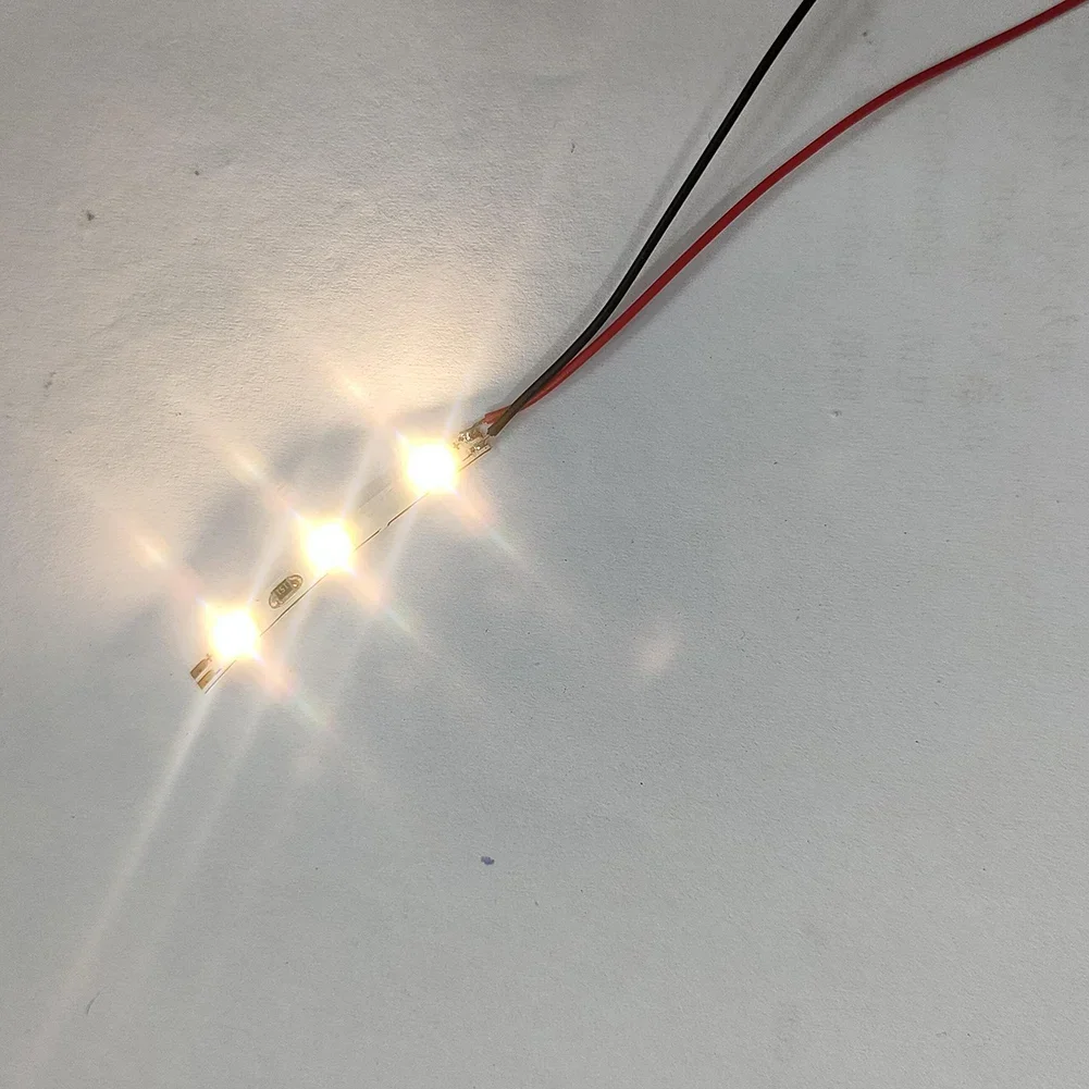 15pcs 사전 유선 흰색 스트립 Led LED 빛 자체 접착 유연한 주택 건물 장식 철도 건물 레이아웃