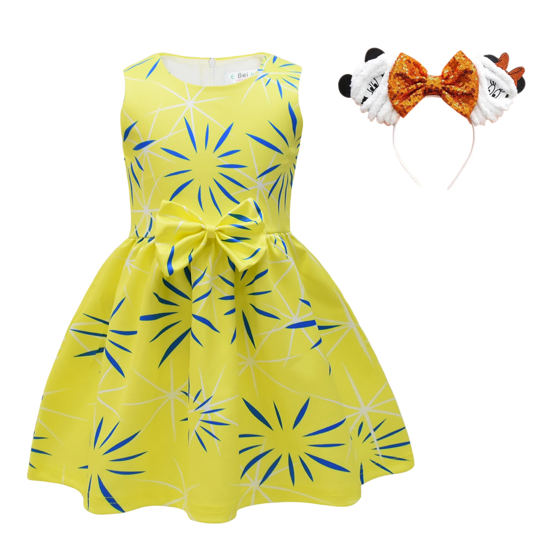 thumbnail image 1 of Disney-vestido con estampado de Mickey Mouse para niños y niñas, disfraz de Carnaval de fantasía, vestido de fiesta de Minnie Sally de 3 a 8 años, 2023, 1 of 5