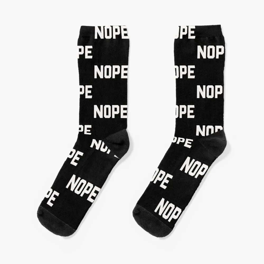

Nope Socks cartoon moving stockings Mens Socks Women's
