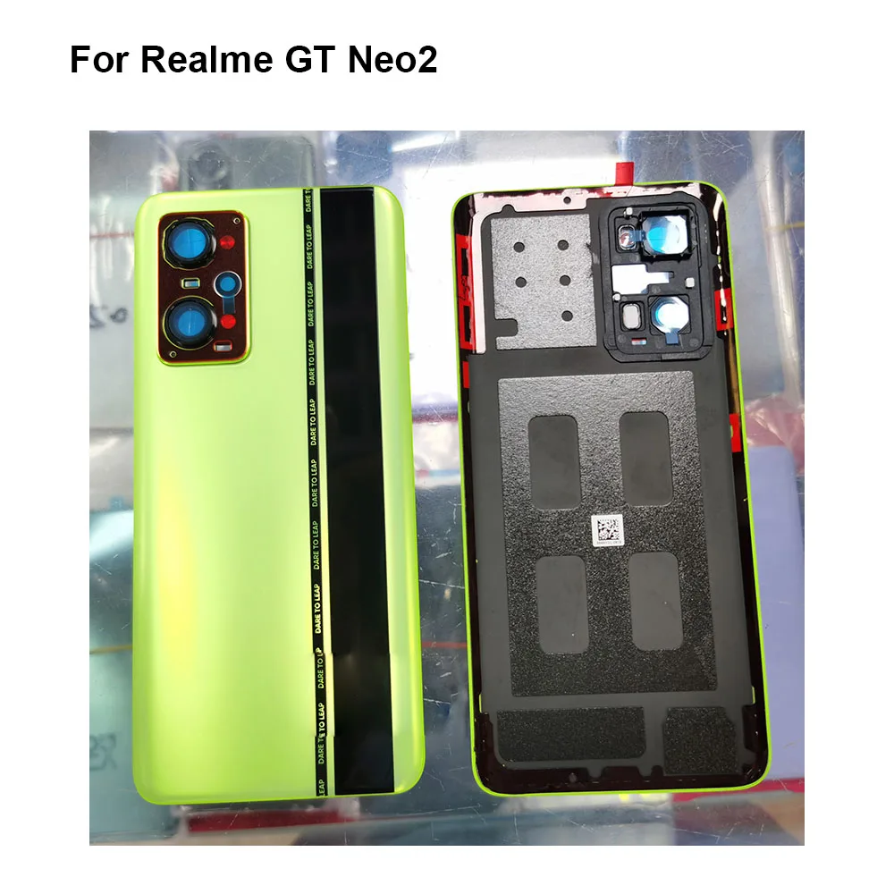 

Tested Good For Realme GT Neo2 Battery Back Rear Cover Door Housing For Realme GT Neo 2 without Glass lens RealmeGT2