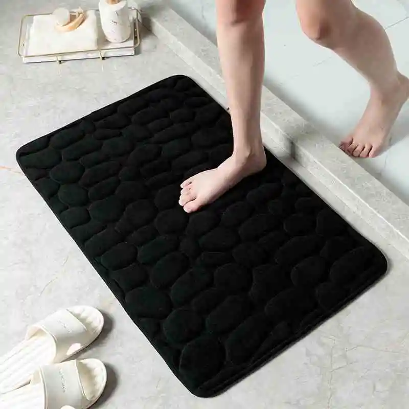 

2023 floor mats, soft and non slip bathroom floor mats GREY