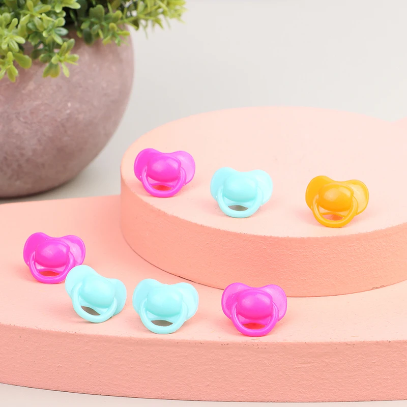 

20Pcs Miniature Doll Pacifier Expression Pacifier Toy Accessory Plastic Toys Playhouse Toys Children's DollHouse Кукольный Домик
