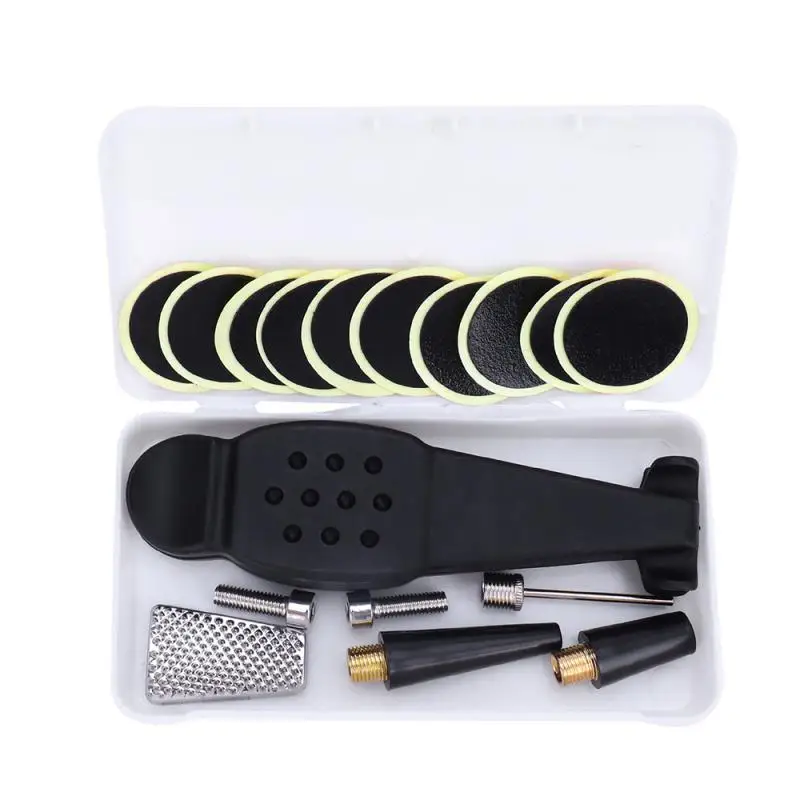 

Portable Tire Repair Kits Tools Cycling Flat Tire Repair Rubber Patch Glue Lever Set Tire Fix Kit for Bike MTB Moto