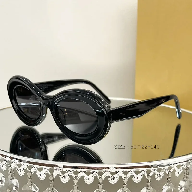 

2023 unisex retro round frame fashion trend model runway main style sunglasses