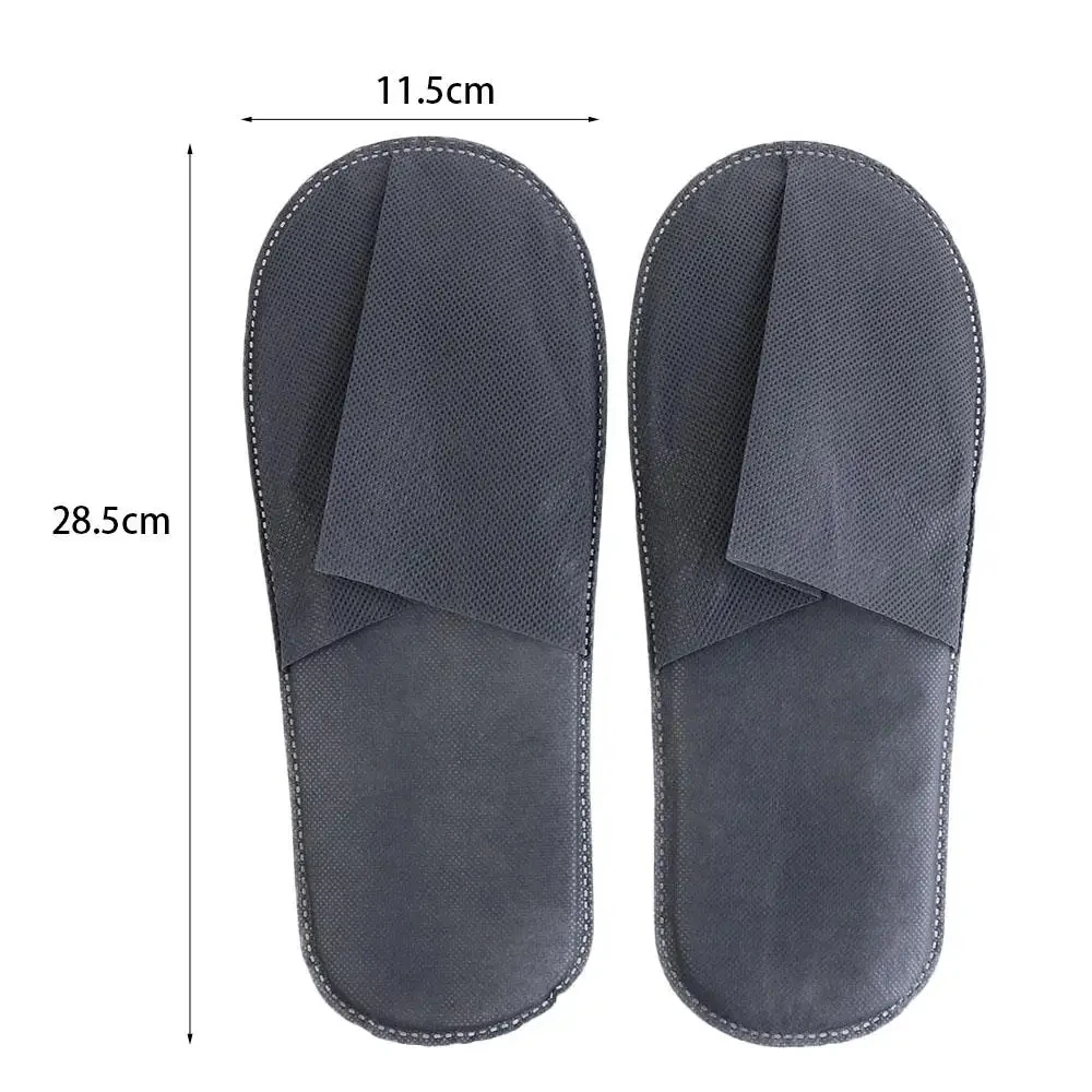 Slippers Sandals Non-Woven Hotel Disposable Slippers Footwear Non-slip Home Guests Use Slippers One Size Soft Hospitality Bathroom 1pc