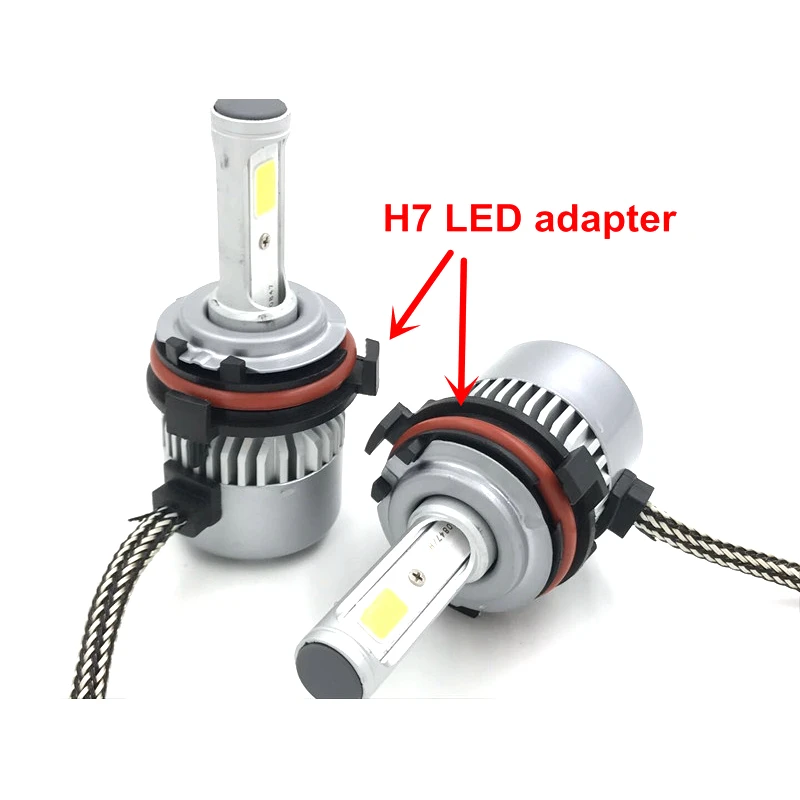 Headlight holder led lamp bulb base FSYLX H7 LED adapter for OPEL Astra G for Honda CR-V car H7 LED headlight bulbs adapter base holder for Mazda VW saveiro