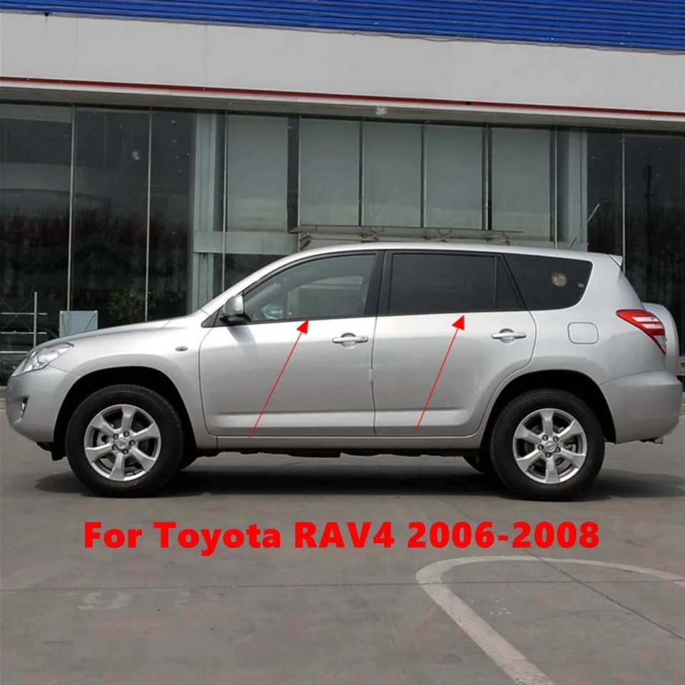 Jodriva Raam Deurafdichtingen 4x Auto Buitenruit Afdichting Rubberen Afdichting Strips Afdichtingsriem, for Toyota, for RAV4, 2009-2013 Raamlijst Afdichting Strip Rubberen deurafdichting