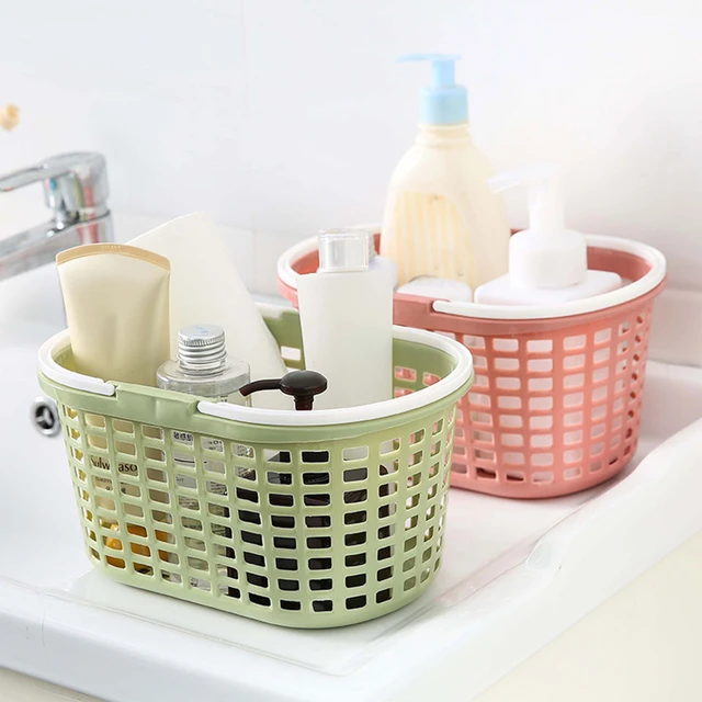 Hanging Storage Basket Bathroom Hanging Basket Bathroom Plastic Bath Basket  Storage Basket Wall Hanging Storage Basket - AliExpress