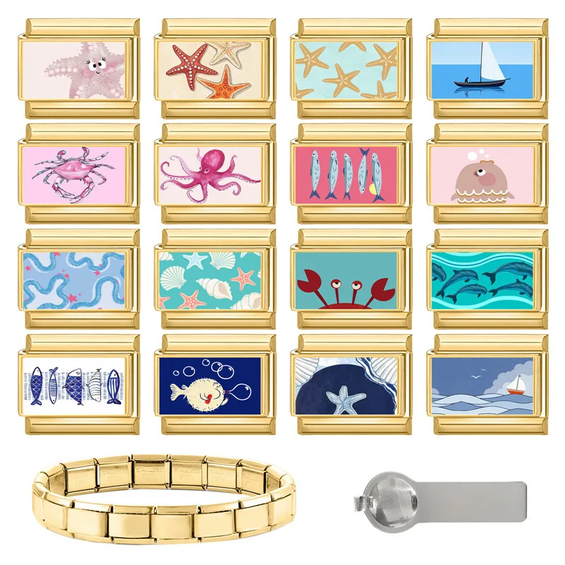 Retro Gold Stainless Steel Bracelet DIY Making