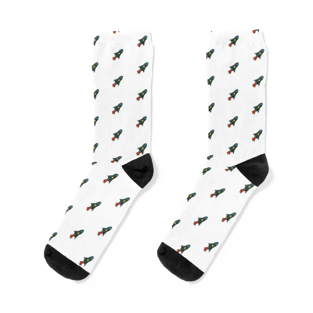 

Rocket Ship Socks Antiskid soccer gifts cute Girl'S Socks Men's