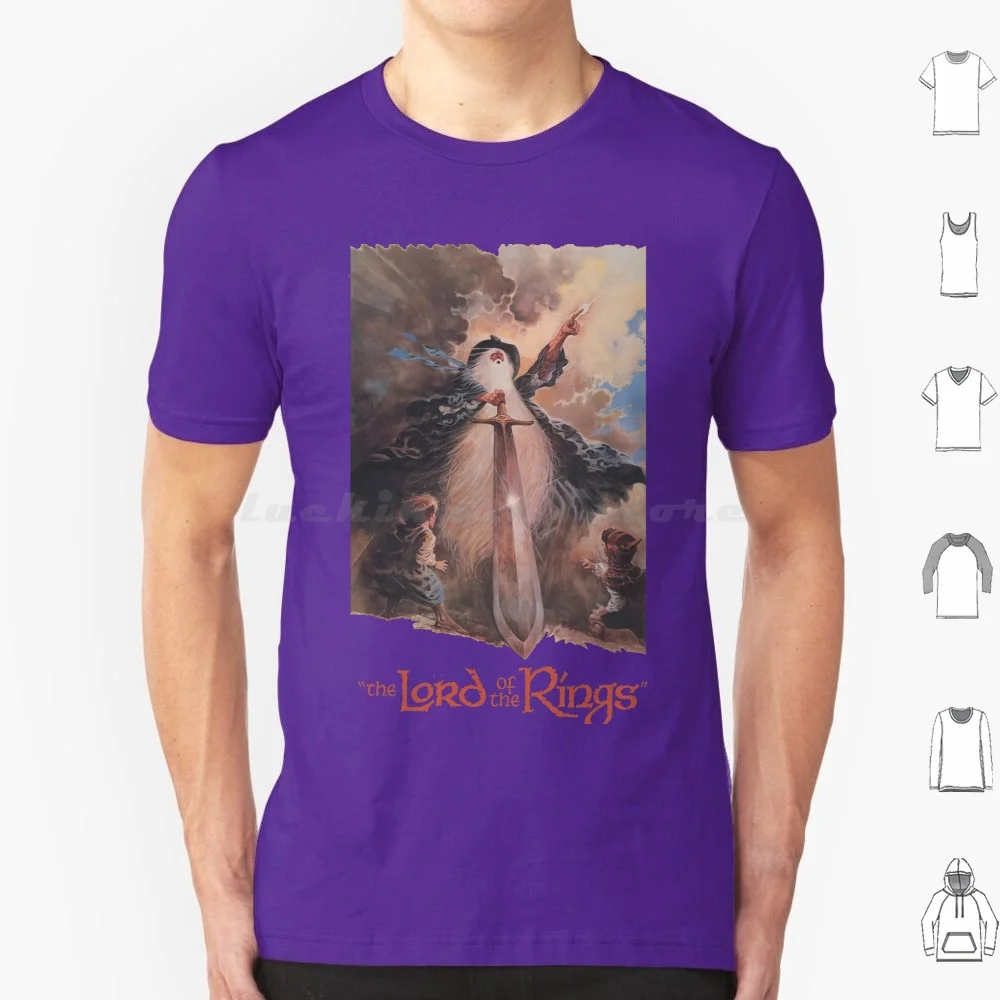 Lord Ring Vintage T Shirt 6xl Cotton Cool Tee 4k Frodo Golem
