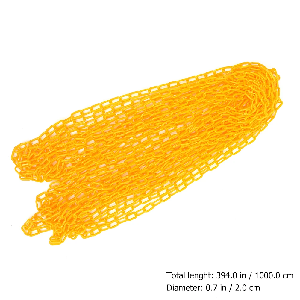 Barricade Chain Isolation Safety for Crowd Control Caution Security Yellow Plastic