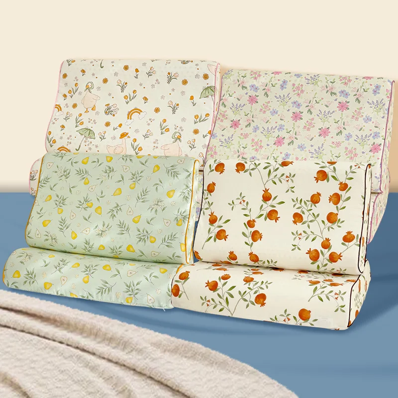 

1PC Washable Latex Pillow Case Memory Foam Pillow Cover Pillowcase Cotton Sleeping Neck Healthcare Home Decor Bedroom