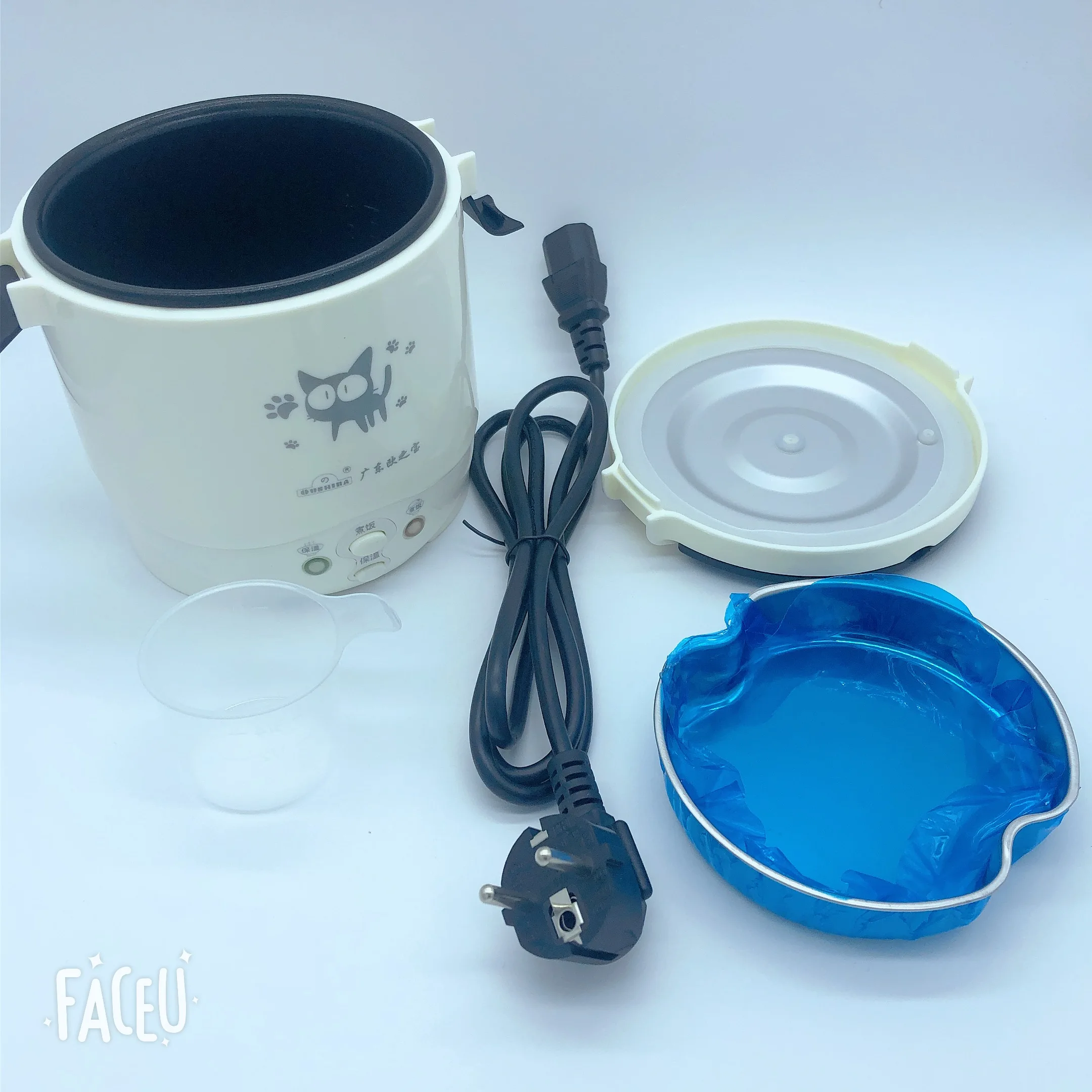 1L Rice Cooker Used in House 110v to 220v or Car 12v to 24v Enough for Two Persons With English Instructions,rice cooker,electric cooker,electric cooking pot