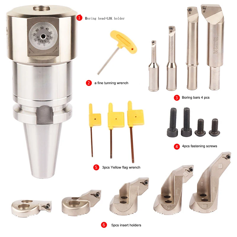 

New BT30 BT40 BT50 MT NBH2084S fine tune Boring head 0.005 Precision boring tool fine boring tool FOR CNC machine boring 8-204mm
