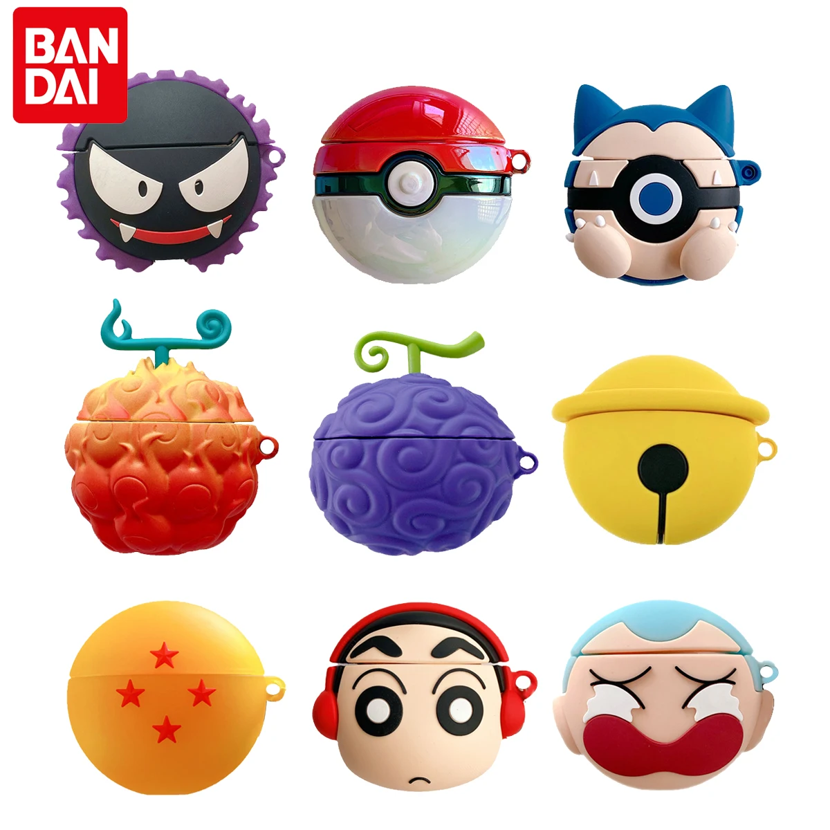 Anime One Piece Pokemon Devil Fruit Silicone Case For Apple AirPods 3 2 