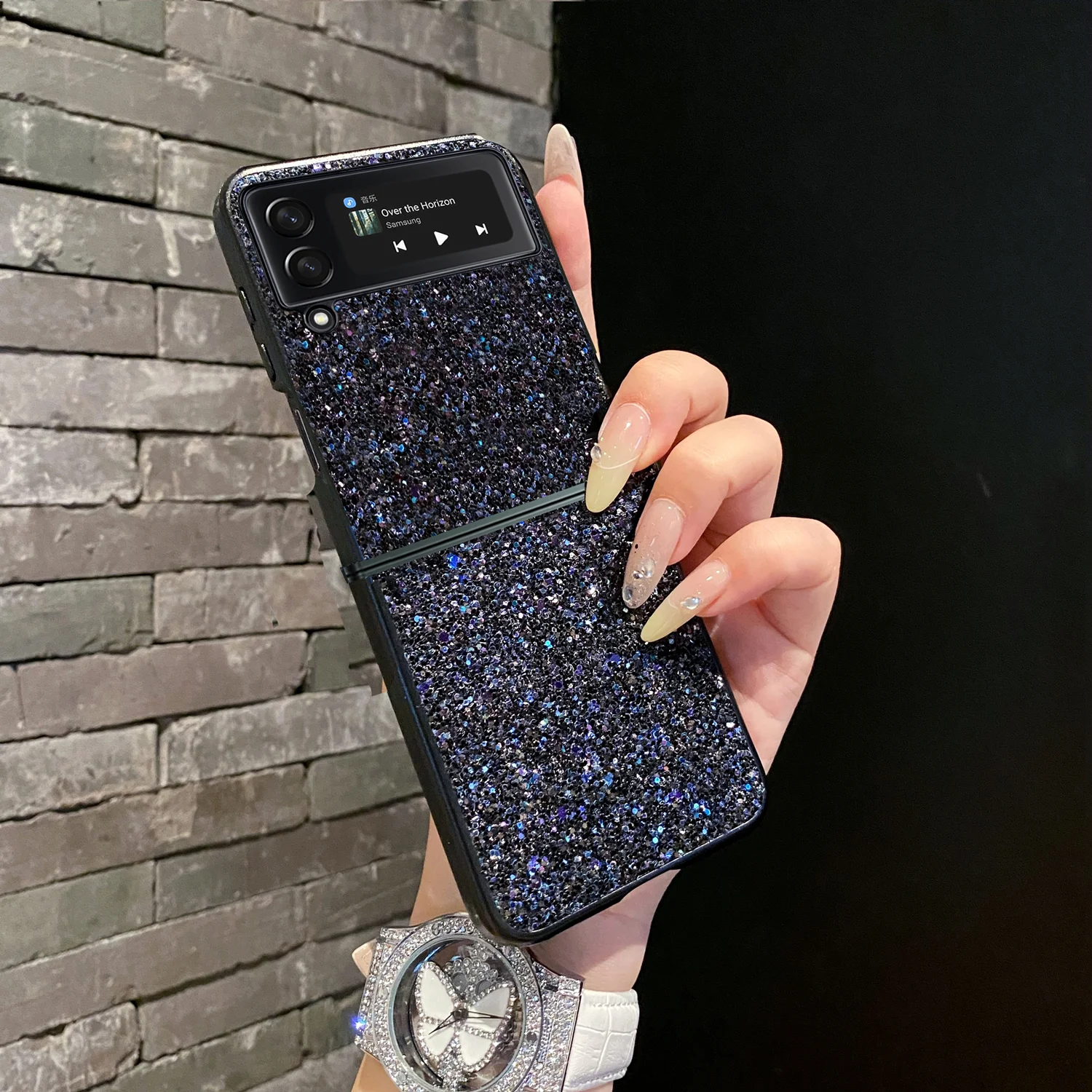 Luxurious Shiny Diamond Rhinestone Glitter Phone Case - Shockproof Protective Cover