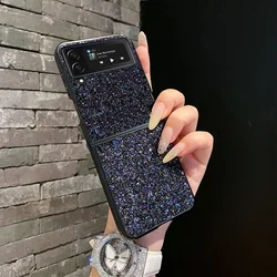 Luxurious Shiny Diamond Rhinestone Glitter Phone Case - Shockproof Protective Cover - flip5 (Black)