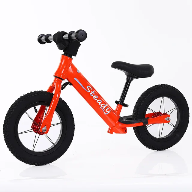 LazyChild Kids Balance Bike 12inch Aluminum Alloy Skate Bike No Pedals Height Adjustable Bicycle Riding Birthday Gift For Child 2
