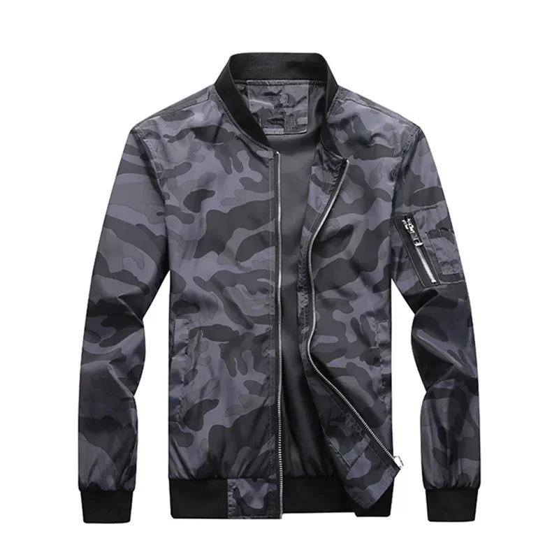 Spring Autumn Men camouflage Jackets Coats Mens Casual Military Jackets Men Outdoor Windproof Army Jackets Coats Male 7XL