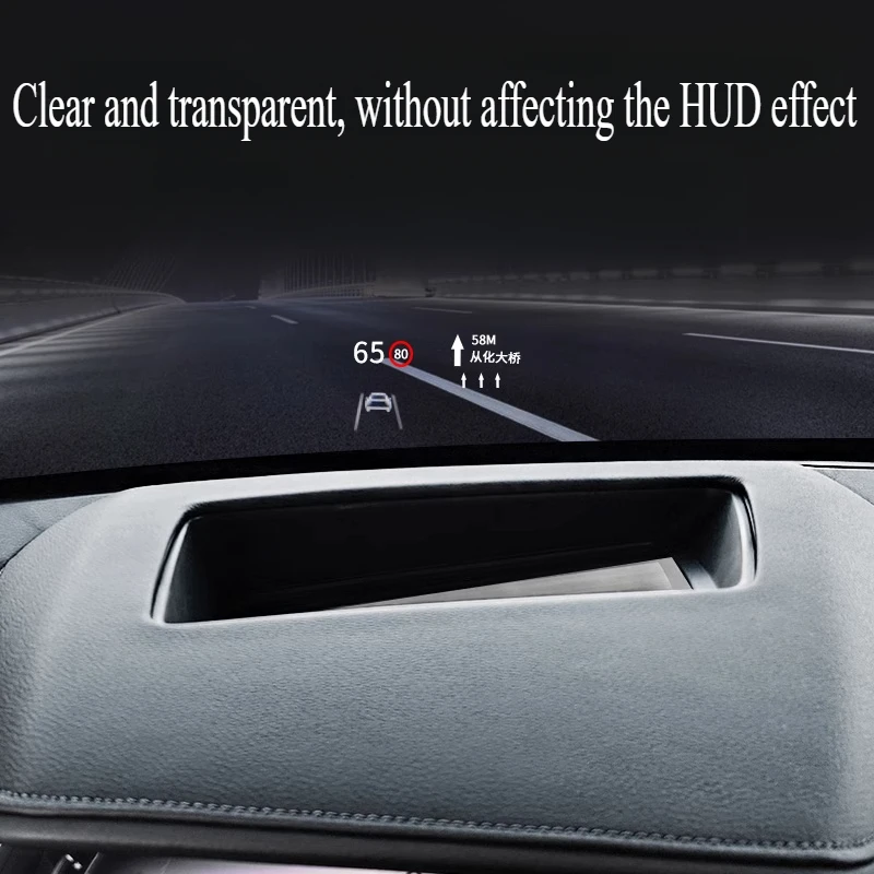 For Mazda 6e EZ6 Car HUD Display Protective Cover Dashboard Dust Shield Anti-Dust Cover Protector Car Interior Accessories detail image 2