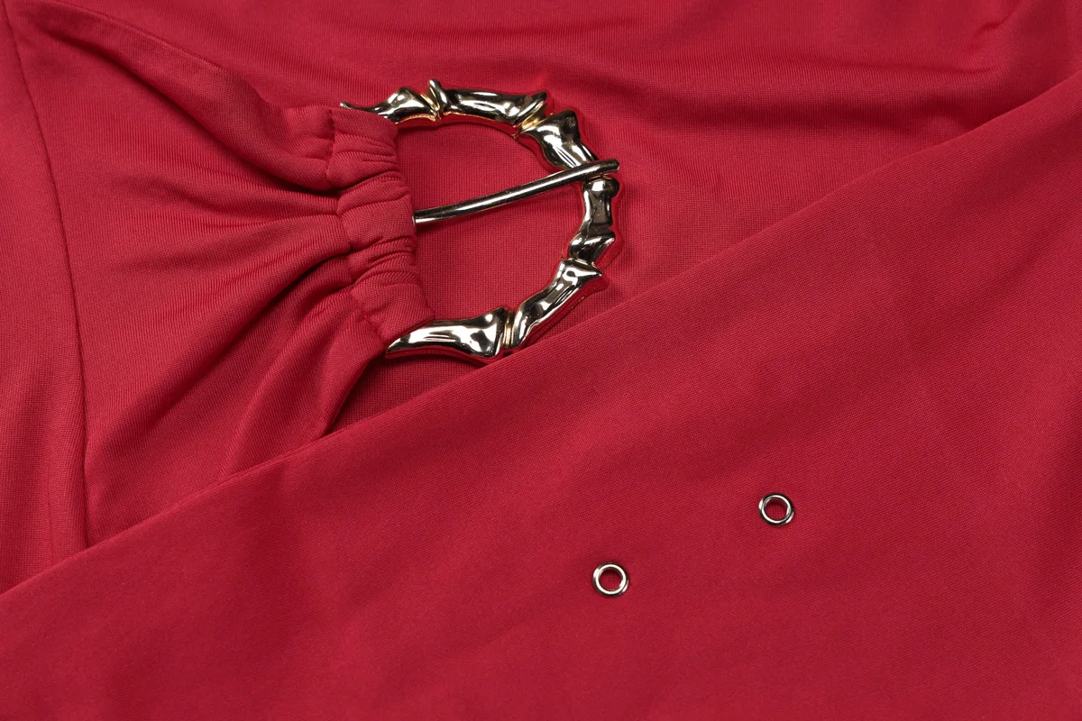 Black Fashion Lace-Up Long Dress For Women Skinny High Waist Patchwork Side Split Elegant Dress Female Party Maxi Dress