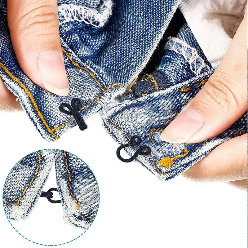 10set Cotton Invisible Button Adjust Pants Skirt Coat Buckles Collar Hook Garment Underwear Bra Buckle Diy Sewing Accessories